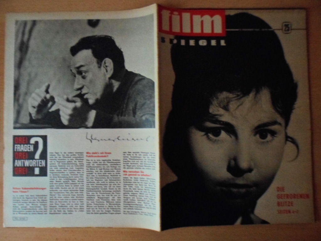 FILMSPIEGEL magazine side cover Issue 25  1965