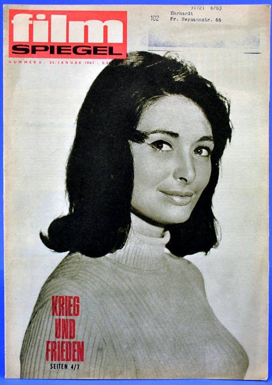 FILMSPIEGEL magazine side cover Issue 2 25 January 1967
