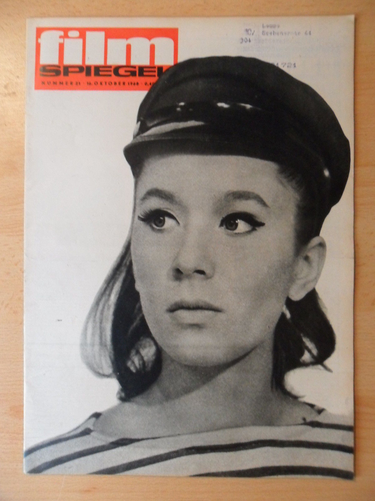 FILMSPIEGEL magazine side cover Issue 21  1968