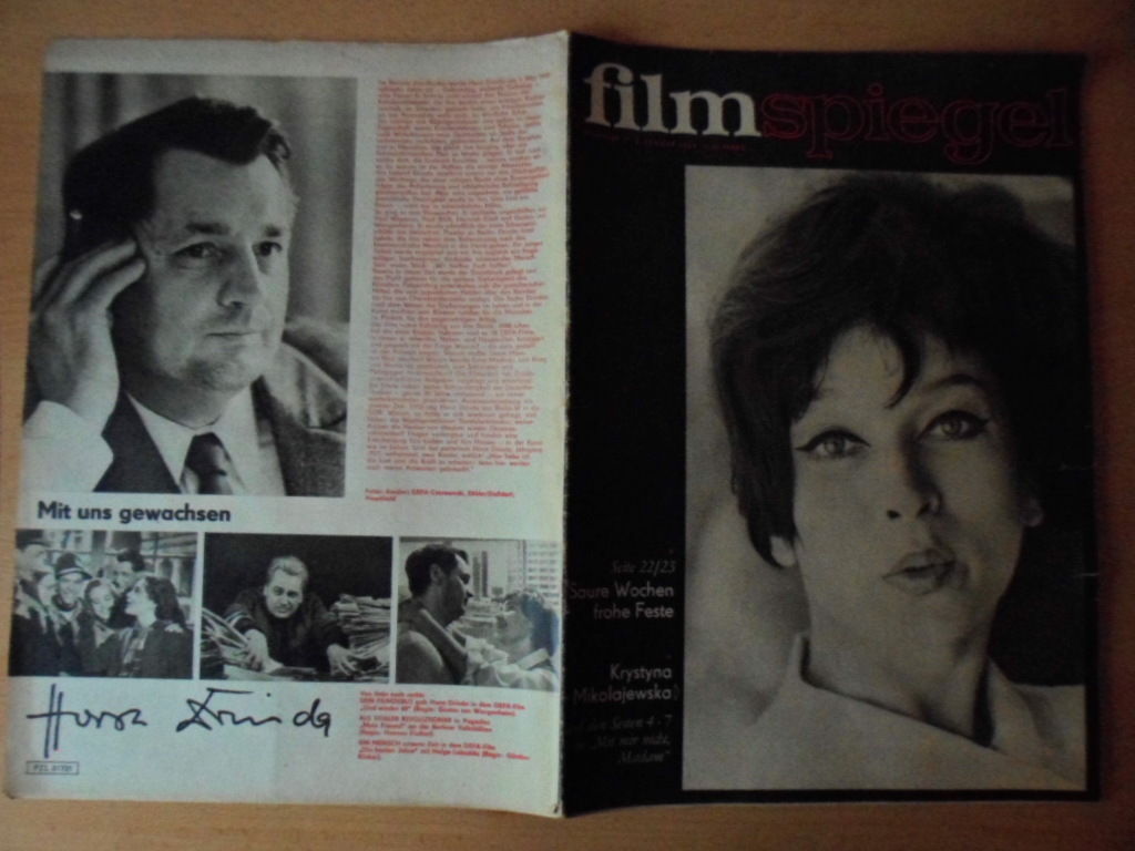 FILMSPIEGEL magazine side cover Issue 1  1969