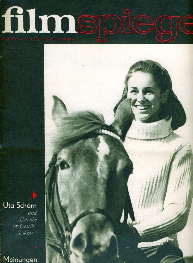 FILMSPIEGEL magazine side cover Issue 10  1969