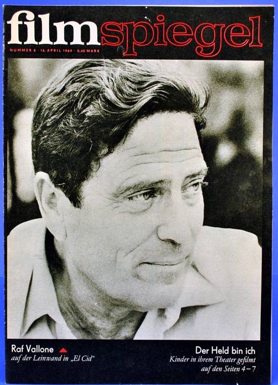FILMSPIEGEL magazine side cover Issue 8 16 April 1969
