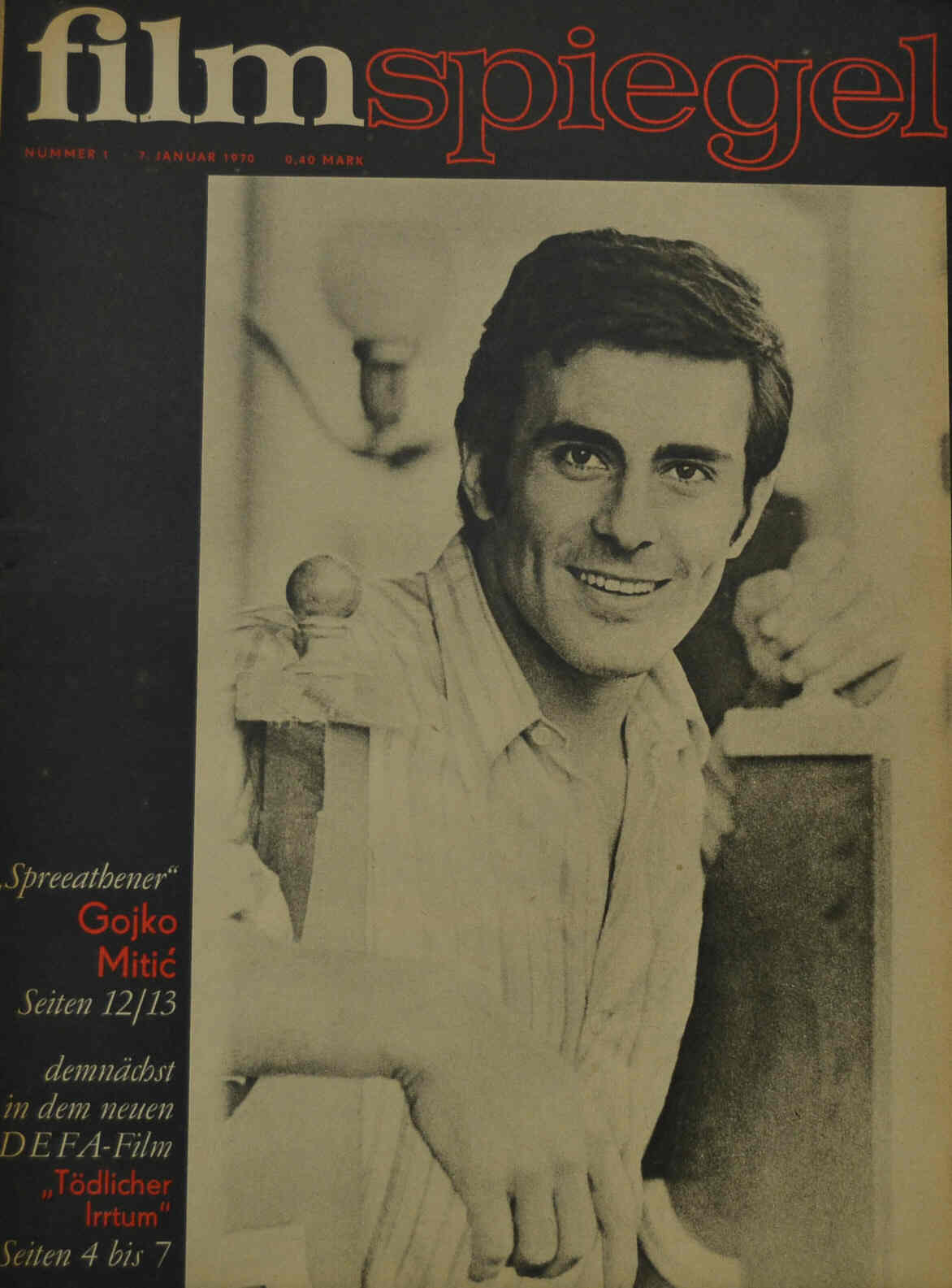 FILMSPIEGEL magazine side cover Issue 1 January 1970