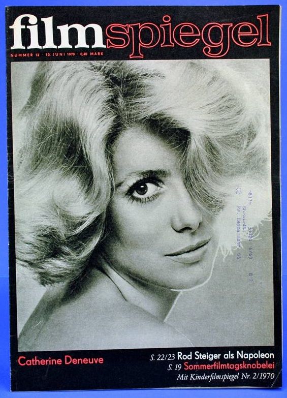 FILMSPIEGEL magazine side cover Issue 12 10 June 1970