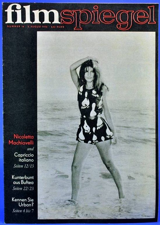FILMSPIEGEL magazine side cover Issue 16 5 August 1970