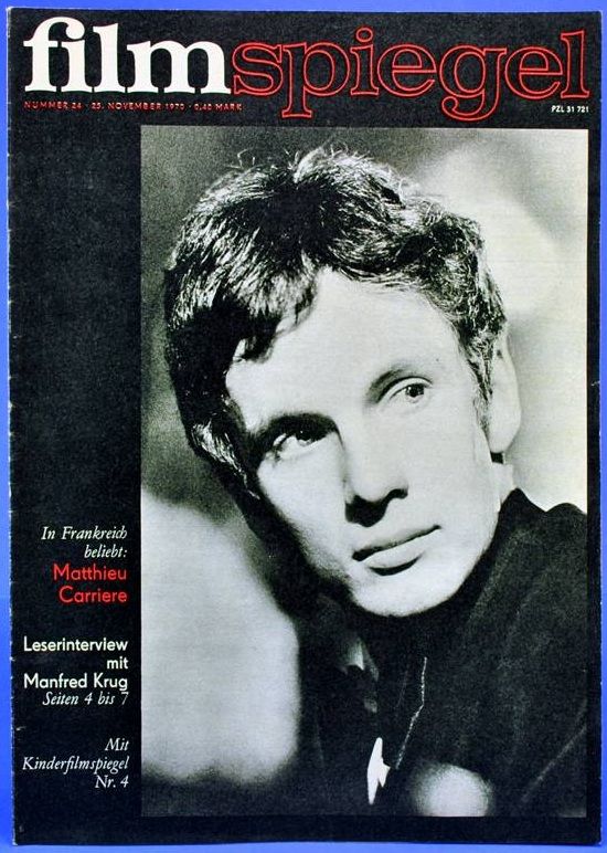 FILMSPIEGEL magazine side cover Issue 24 November 1970