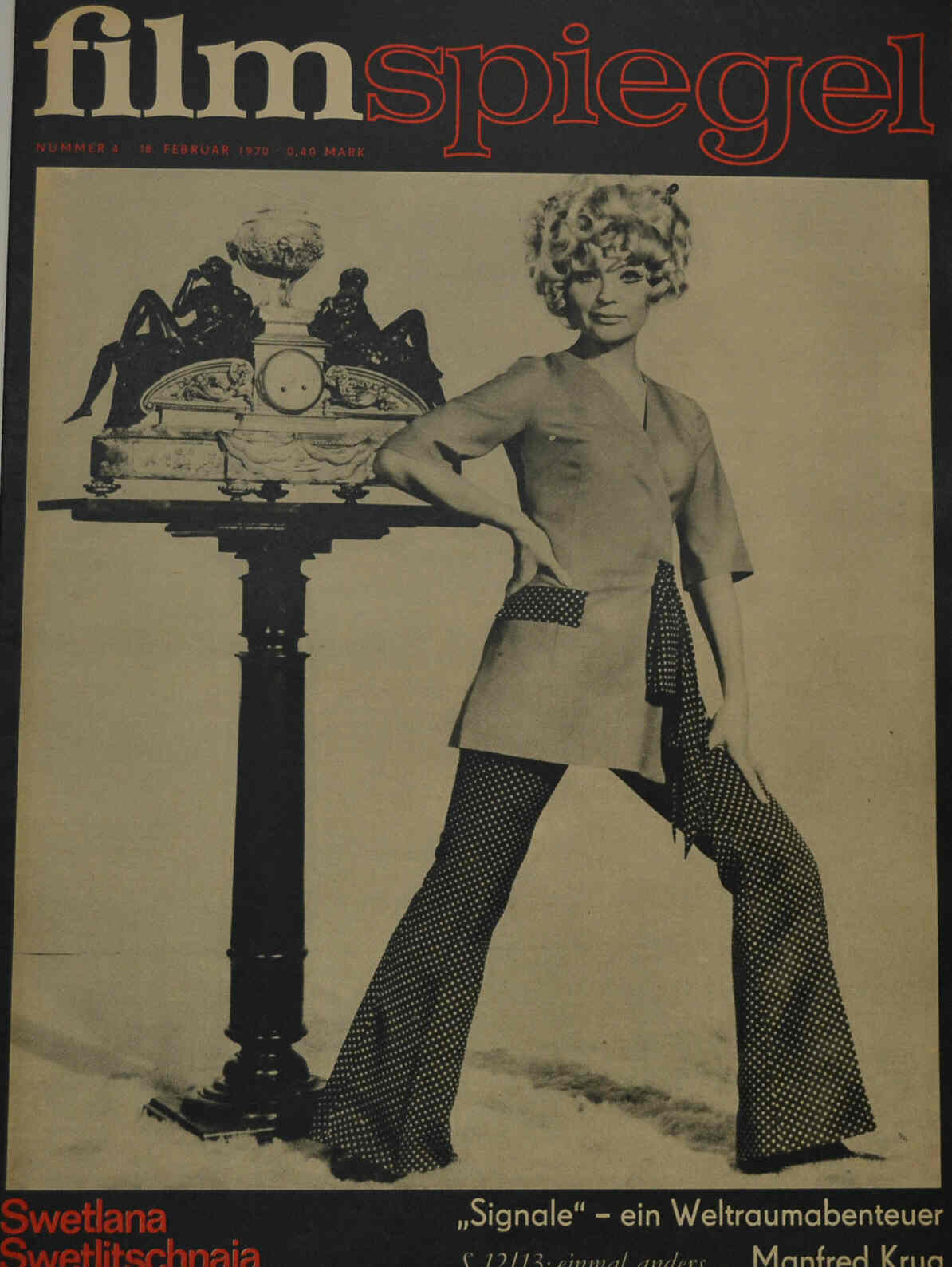 FILMSPIEGEL magazine side cover Issue 4 February 1970