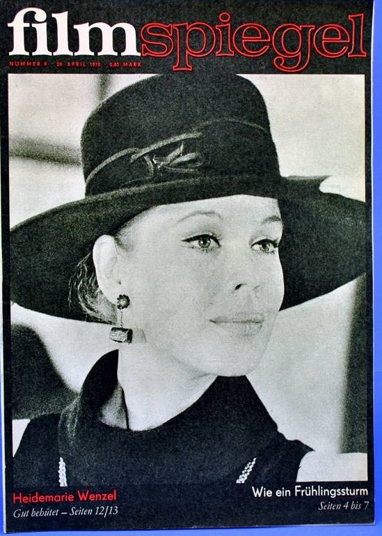 FILMSPIEGEL magazine side cover Issue 9 29 April 1970