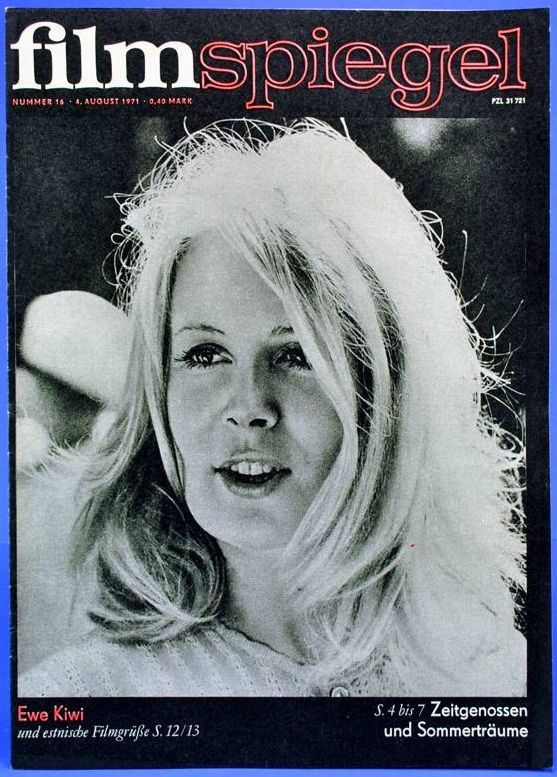 FILMSPIEGEL magazine side cover Issue 16 4 August 1971