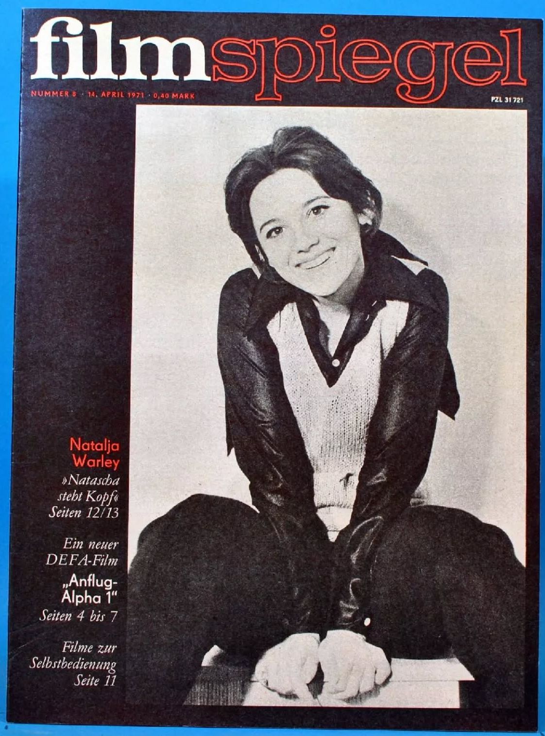 FILMSPIEGEL magazine side cover Issue 8 14 April 1971