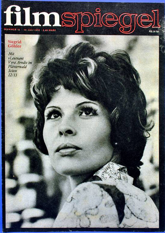 FILMSPIEGEL magazine side cover Issue 15 19 July 1972