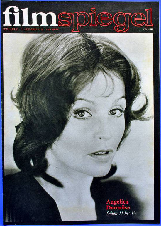 FILMSPIEGEL magazine side cover Issue 21 11 October 1972