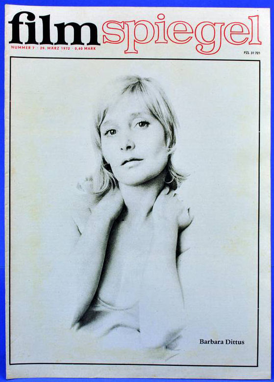 FILMSPIEGEL magazine side cover Issue 7 29 March 1972