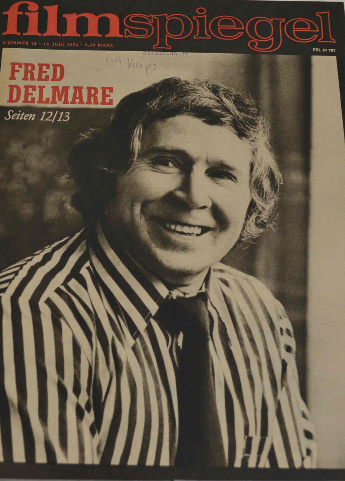FILMSPIEGEL magazine side cover Issue 13 19 June 1974