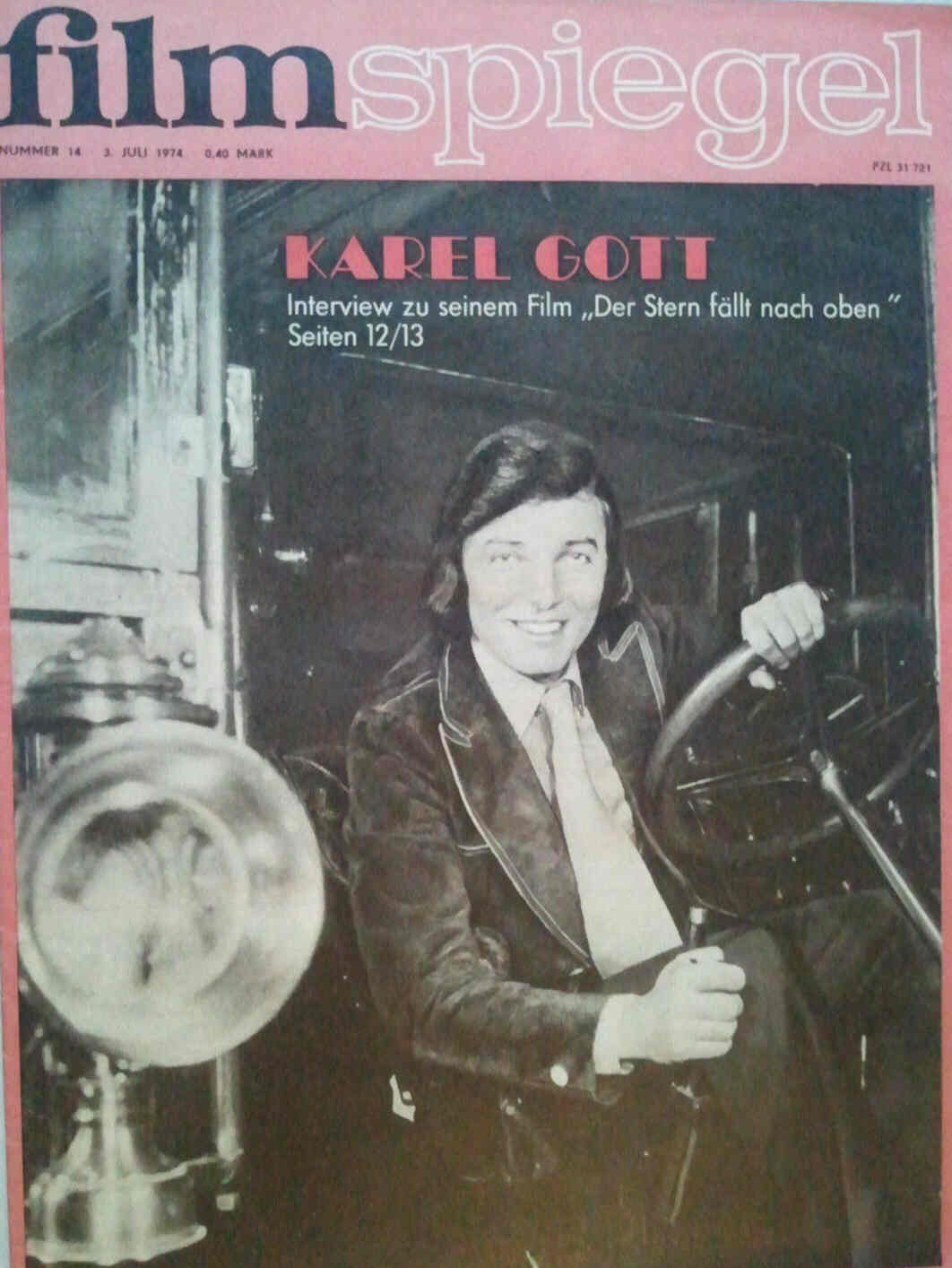 FILMSPIEGEL magazine side cover Issue 14 3 July 1974
