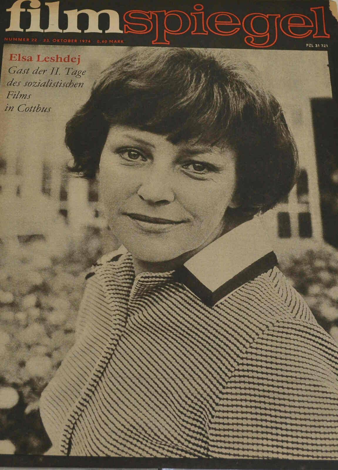 FILMSPIEGEL magazine side cover Issue 22 23 October 1974