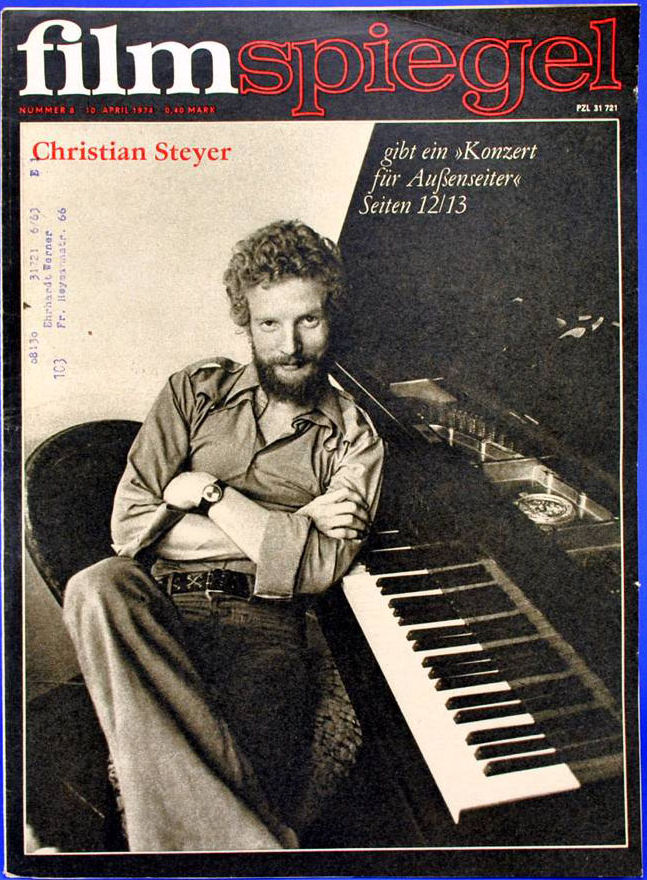 FILMSPIEGEL magazine side cover Issue 8 10 April 1974