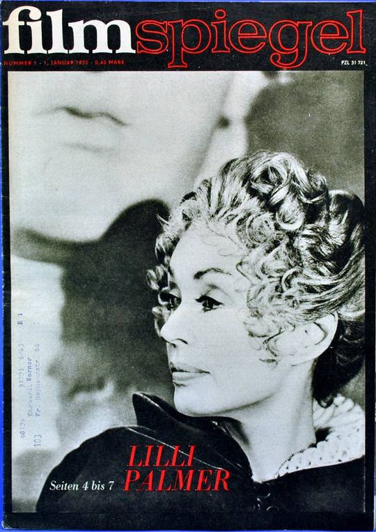 FILMSPIEGEL magazine side cover Issue 1 1 January 1975