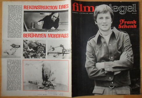FILMSPIEGEL magazine side cover Issue 21 8 October 1975