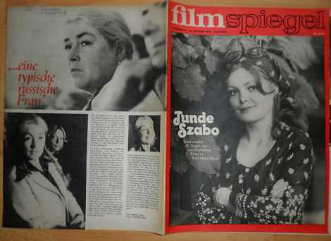 FILMSPIEGEL magazine side cover Issue 22 22 October 1975