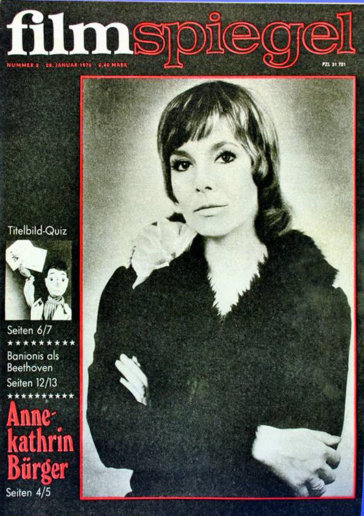 FILMSPIEGEL magazine side cover Issue 2 28 January 1976