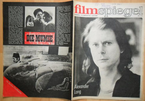 FILMSPIEGEL magazine side cover Issue 4 25 February 1976