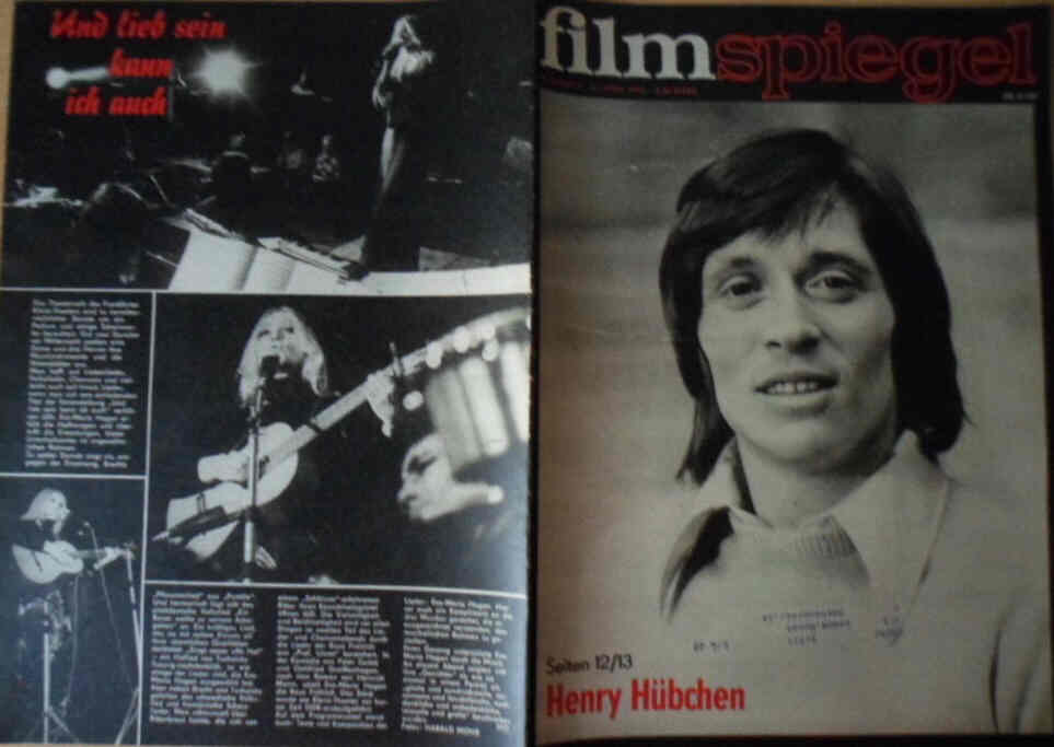 FILMSPIEGEL magazine side cover Issue 8  1976
