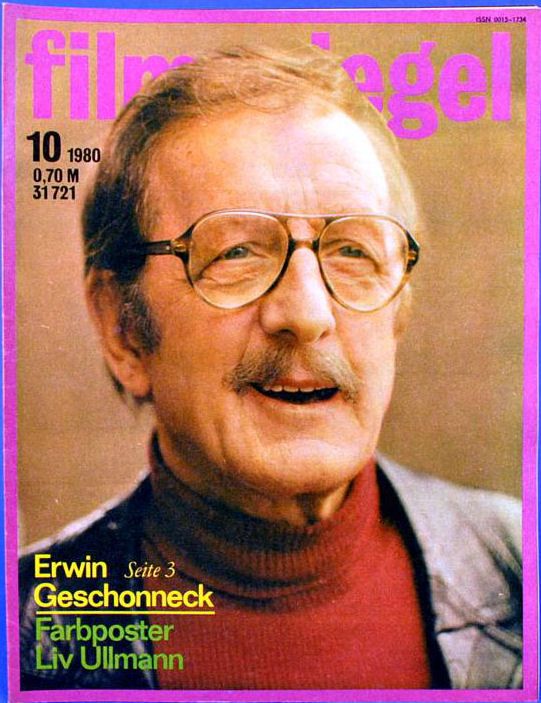 FILMSPIEGEL magazine side cover Issue 10  1980