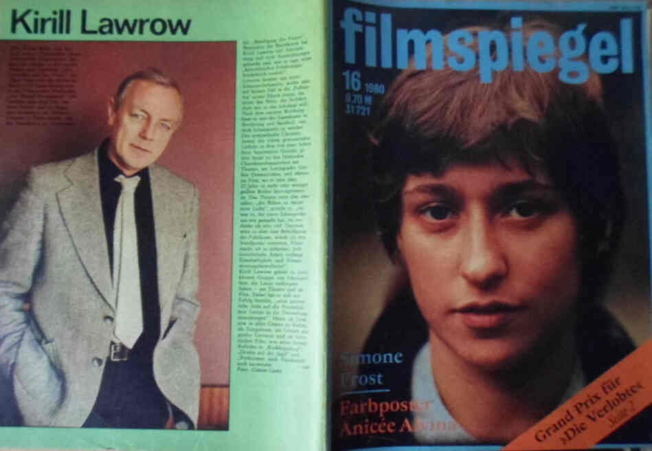 FILMSPIEGEL magazine side cover Issue 16  1980