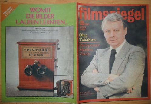 FILMSPIEGEL magazine side cover Issue 25  1980