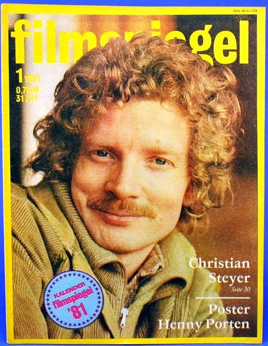 FILMSPIEGEL magazine side cover Issue 1  1981
