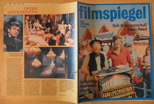 FILMSPIEGEL magazine side cover Issue 20  1985