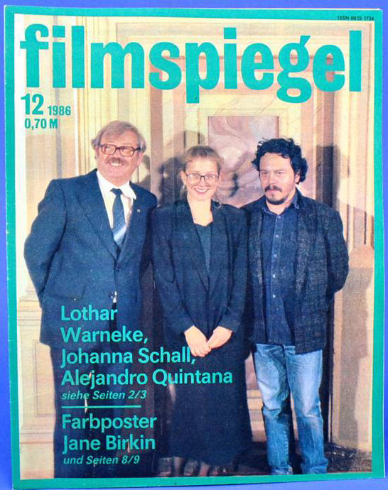 FILMSPIEGEL magazine side cover Issue 12  1986