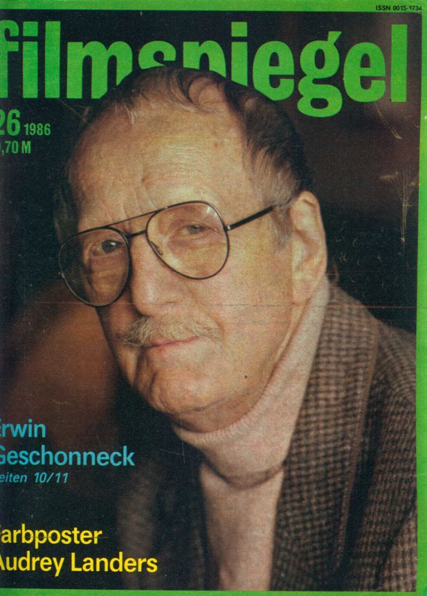 FILMSPIEGEL magazine side cover Issue 26  1986