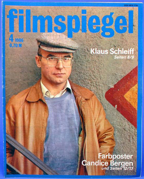 FILMSPIEGEL magazine side cover Issue 4  1986
