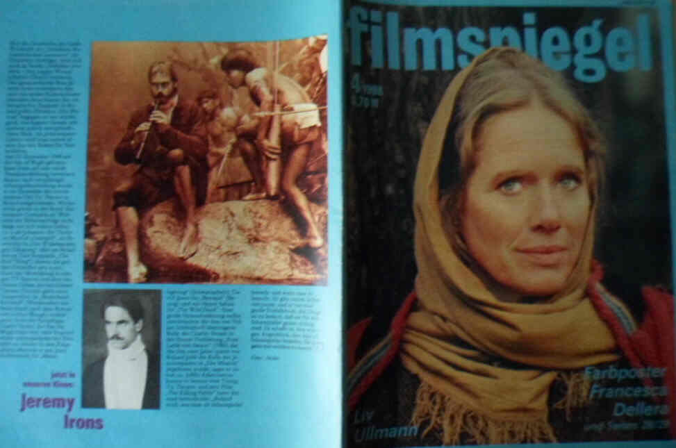 FILMSPIEGEL magazine side cover Issue 4  1988