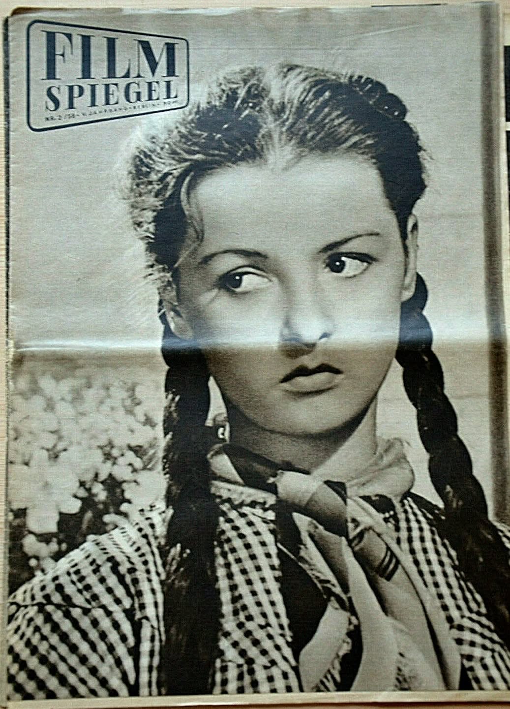 FILMSPIEGEL magazine side cover Issue 2   1958