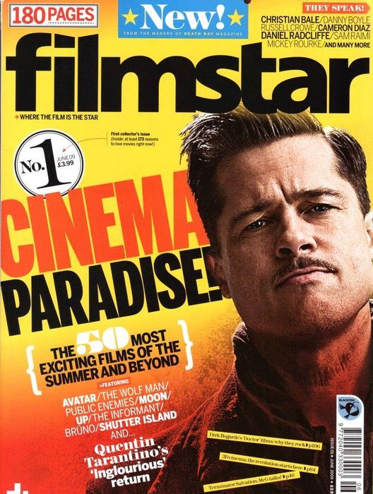 FILMSTAR magazine side cover Issue 1 June 2009