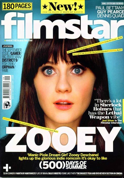 FILMSTAR magazine side cover Issue 4 September 2009