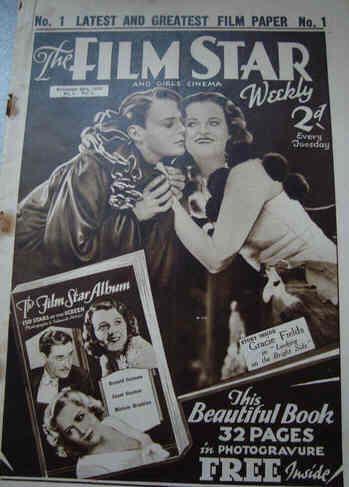 FILM STAR WEEKLY | THE magazine side cover Issue 1 26 November 1932
