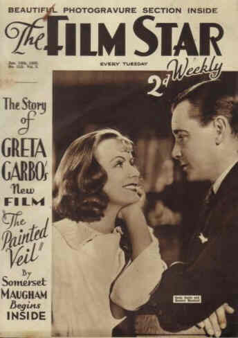 FILM STAR WEEKLY | THE magazine side cover Issue 112 12 January 1935