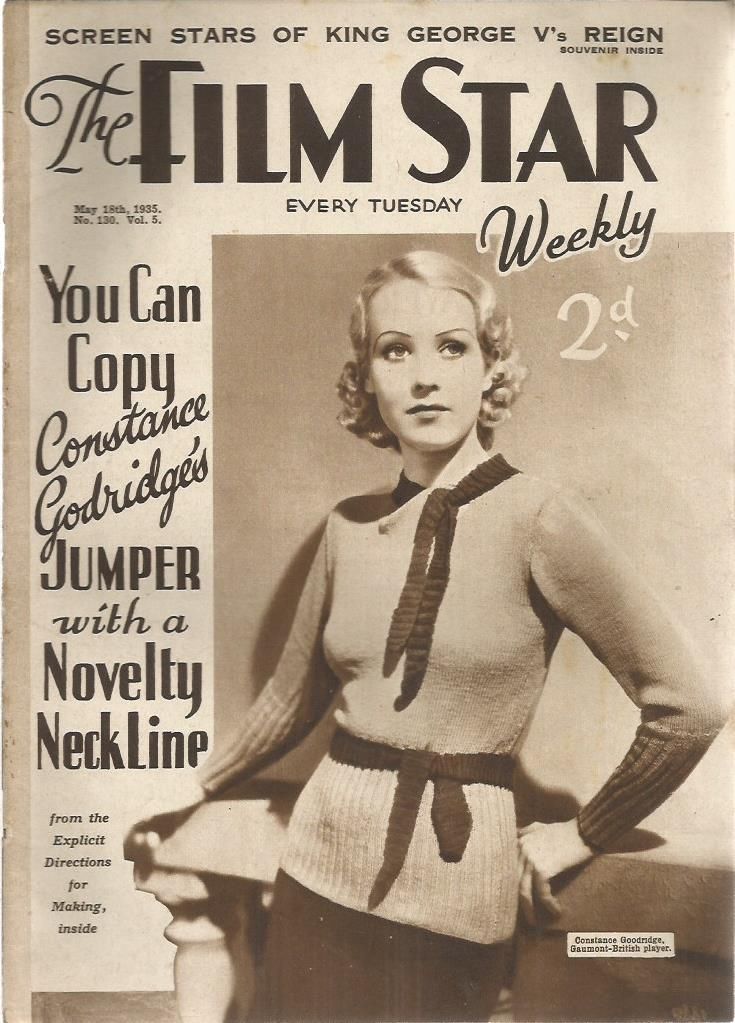 FILM STAR WEEKLY | THE magazine side cover Issue 130 18 May 1935
