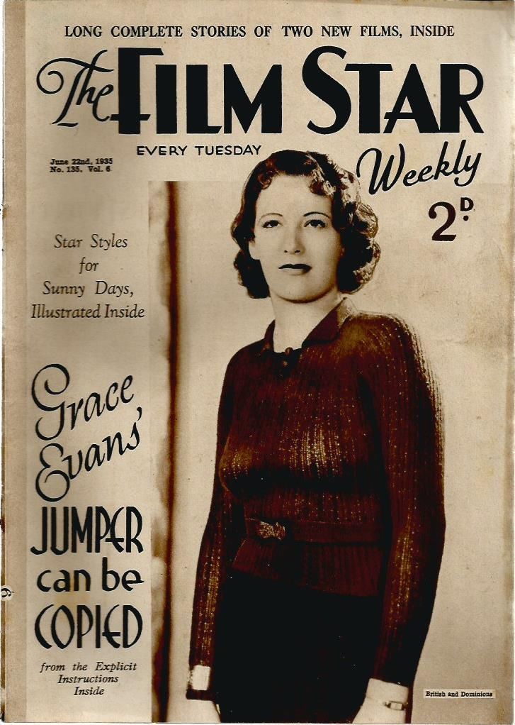 FILM STAR WEEKLY | THE magazine side cover Issue 135 22 June 1935