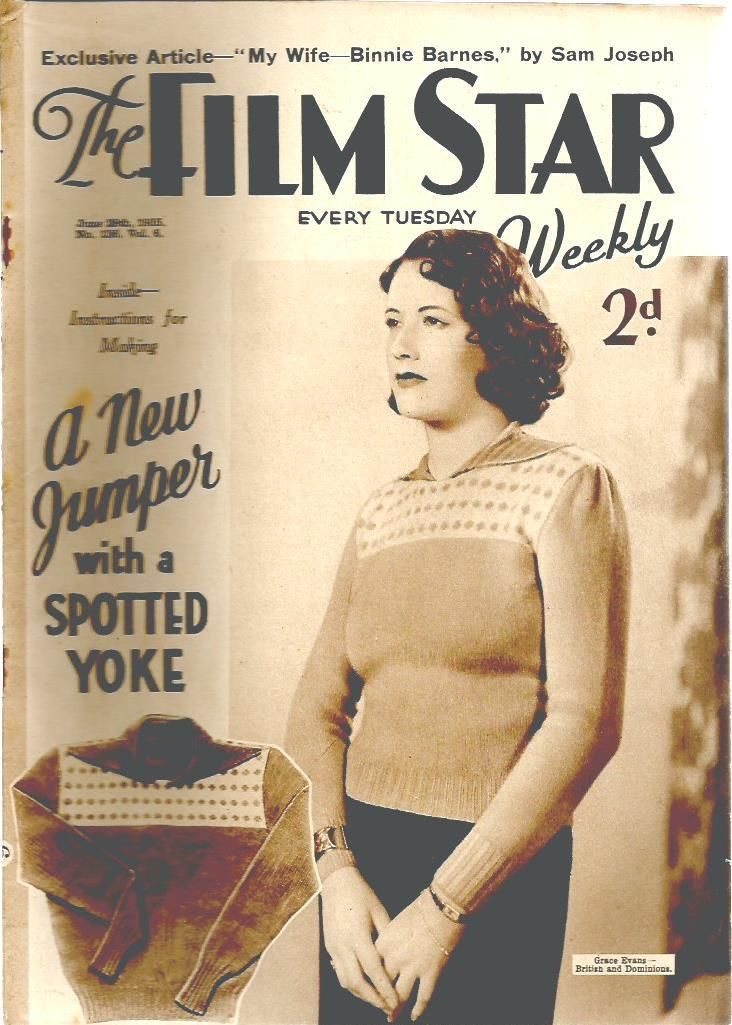 FILM STAR WEEKLY | THE magazine side cover Issue 136 29 June 1935