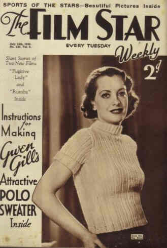 FILM STAR WEEKLY | THE magazine side cover Issue 138 13 July 1935
