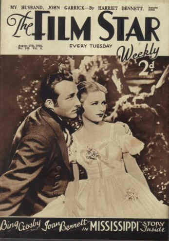 FILM STAR WEEKLY | THE magazine side cover Issue 143 17 August 1935