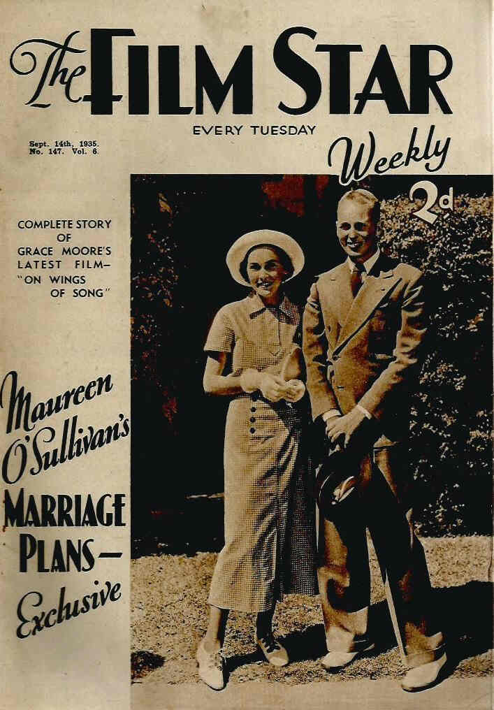 FILM STAR WEEKLY | THE magazine side cover Issue 147 14 September 1935