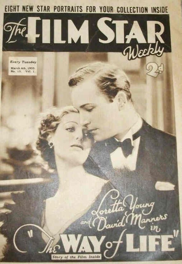 FILM STAR WEEKLY | THE magazine side cover Issue 15 4 March 1933