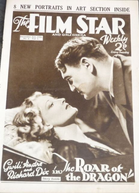 FILM STAR WEEKLY | THE magazine side cover Issue 2 3 December 1932