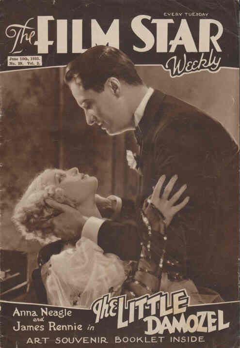 FILM STAR WEEKLY | THE magazine side cover Issue 29 10 June 1933